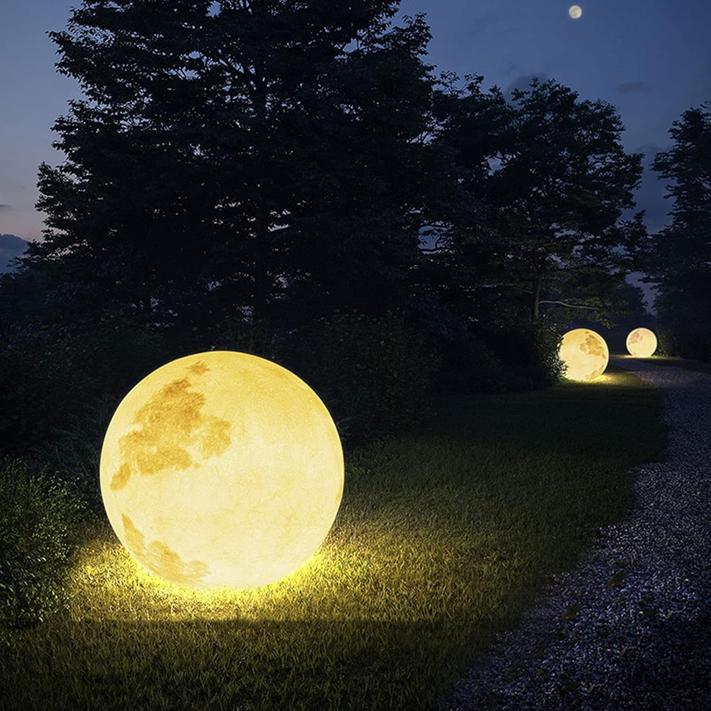 MoonMagic | Mondförmige LED-Gartenleuchte