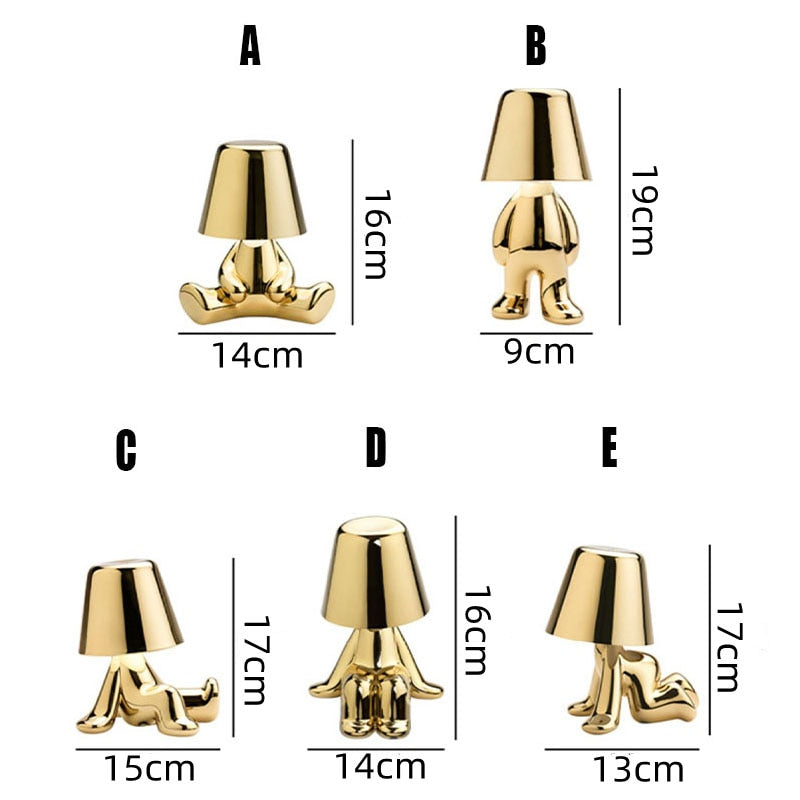 Lampenmann - Kunstvolle Moderne LED Tischlampe | Dimmbare Beleuchtung je nach Stimmung