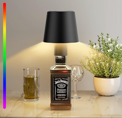 LuxeBottle - Kabellose LED Tischleuchte im Flaschendesign - Dimmbar | USB | Wohnzimmer | Dekoration