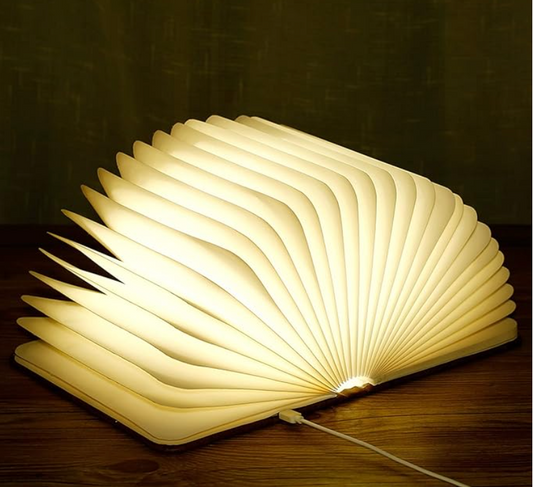 BookGlow | Faltbare Kabellose LED Buchlampe mit USB Akku | Stimmungsbeleuchtung