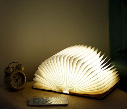 BookGlow | Faltbare Kabellose LED Buchlampe mit USB Akku | Stimmungsbeleuchtung