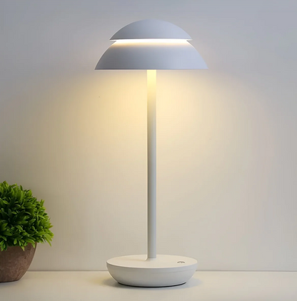 Kabellose Dimmbare LED Akku Tischleuchte LuxeGlow - Modern über Touch | Wohnzimmer | Leselampe | Nachttischlampe